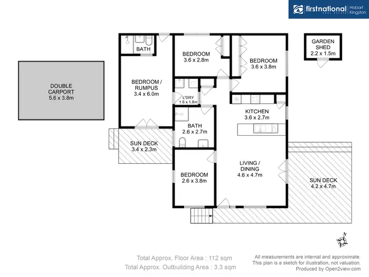 Floorplan of Homely house listing, 10 Olivia Court, Kingston TAS 7050