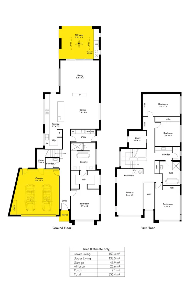 Floorplan of Homely house listing, 12A Sir John Marks Drive, West Lakes SA 5021