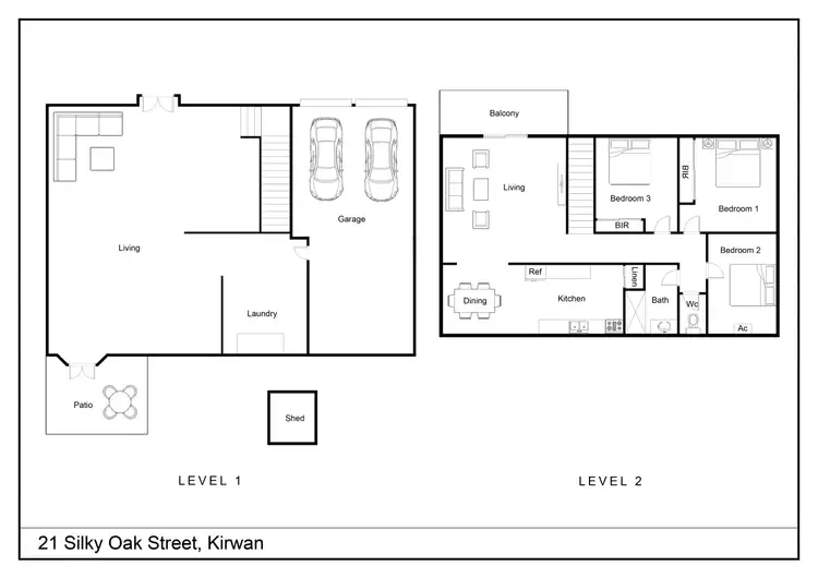 Floorplan of Homely house listing, 21 Silky Oak Street, Kirwan QLD 4817