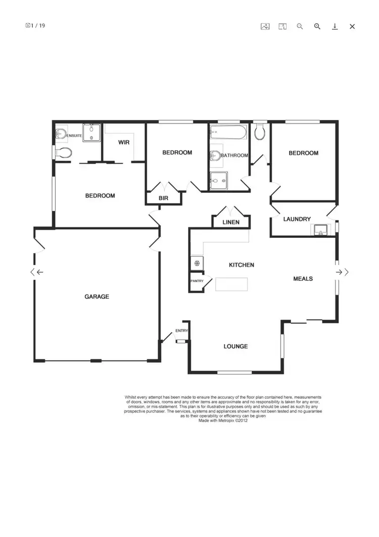 Floorplan of Homely townhouse listing, 2/21 Lindsay Street, Wodonga VIC 3690