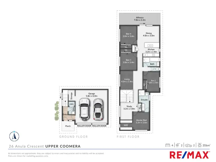 Floorplan of Homely house listing, 26 Anula Crescent, Upper Coomera QLD 4209