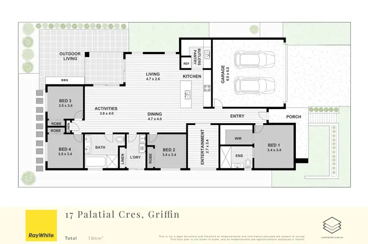 Floorplan of Homely house listing, 17 Palatial Crescent, Griffin QLD 4503