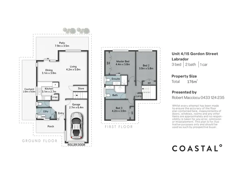 Floorplan of Homely townhouse listing, 4/15 Gordon Street, Labrador QLD 4215