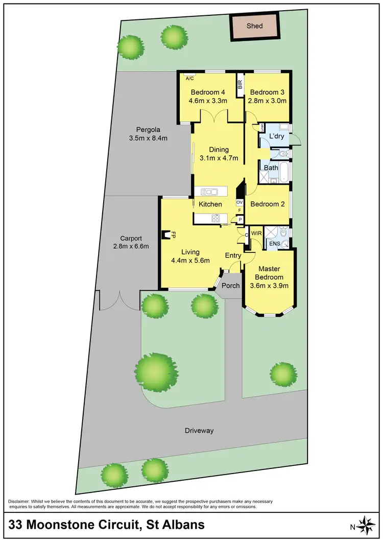 Floorplan of Homely house listing, 33 Moonstone Circuit, St Albans VIC 3021