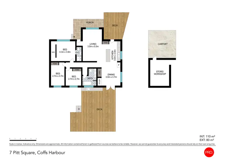 Floorplan of Homely house listing, 7 Pitt Square, Coffs Harbour NSW 2450