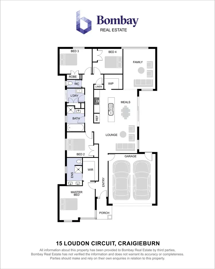 Floorplan of Homely house listing, 15 Loudon Circuit, Craigieburn VIC 3064