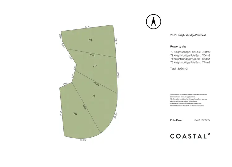 Floorplan of Homely land listing, 70-76 Knightsbridge Parade East, Sovereign Islands QLD 4216