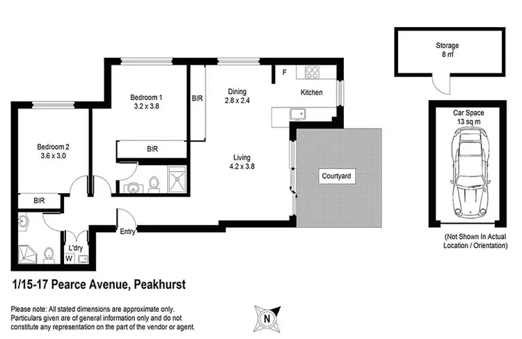 Floorplan of Homely unit listing, 1/15-17 Pearce Avenue, Peakhurst NSW 2210