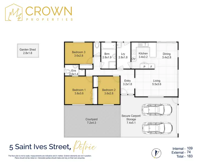Floorplan of Homely house listing, 5 Saint Ives Street, Petrie QLD 4502