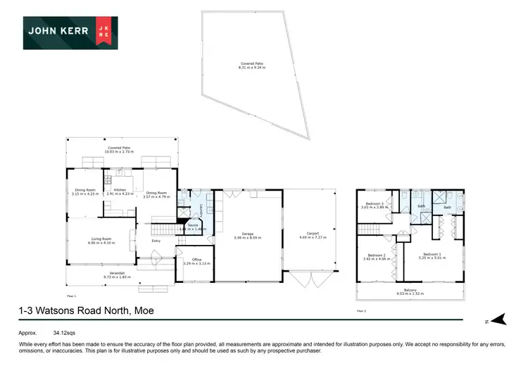 Floorplan of Homely house listing, 1-3 Watsons Road, Moe VIC 3825