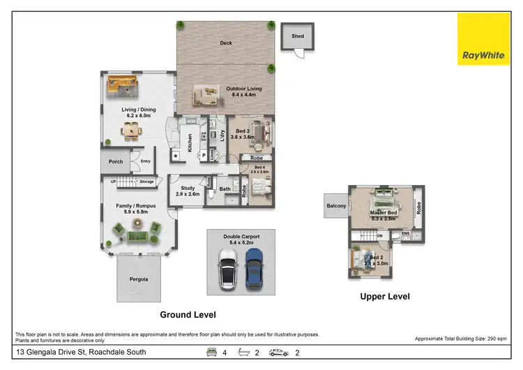 Floorplan of Homely house listing, 13 Glengala Drive, Rochedale South QLD 4123