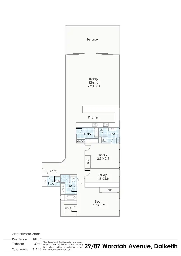 Floorplan of Homely apartment listing, 29/87 Waratah Avenue, Dalkeith WA 6009