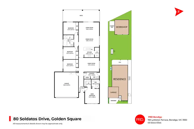 Floorplan of Homely house listing, 80 Soldatos Drive, Golden Square VIC 3555