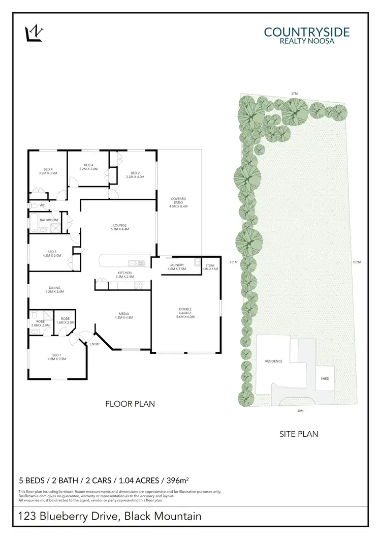 Floorplan of Homely house listing, 123 Blueberry Drive, Black Mountain QLD 4563
