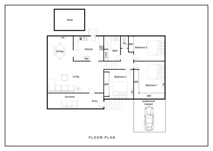 Floorplan of Homely house listing, 2 Bliss Street, Heatley QLD 4814