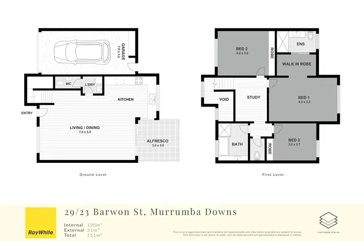 Floorplan of Homely townhouse listing, 29/23 Barwon Street, Murrumba Downs QLD 4503