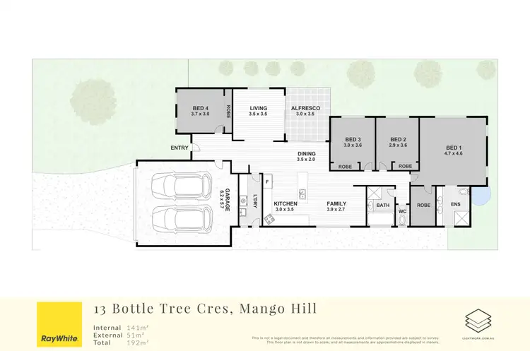 Floorplan of Homely house listing, 13 Bottle Tree Crescent, Mango Hill QLD 4509