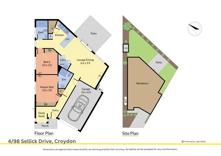 Floorplan of Homely unit listing, 4/98 Sellick Drive, Croydon VIC 3136