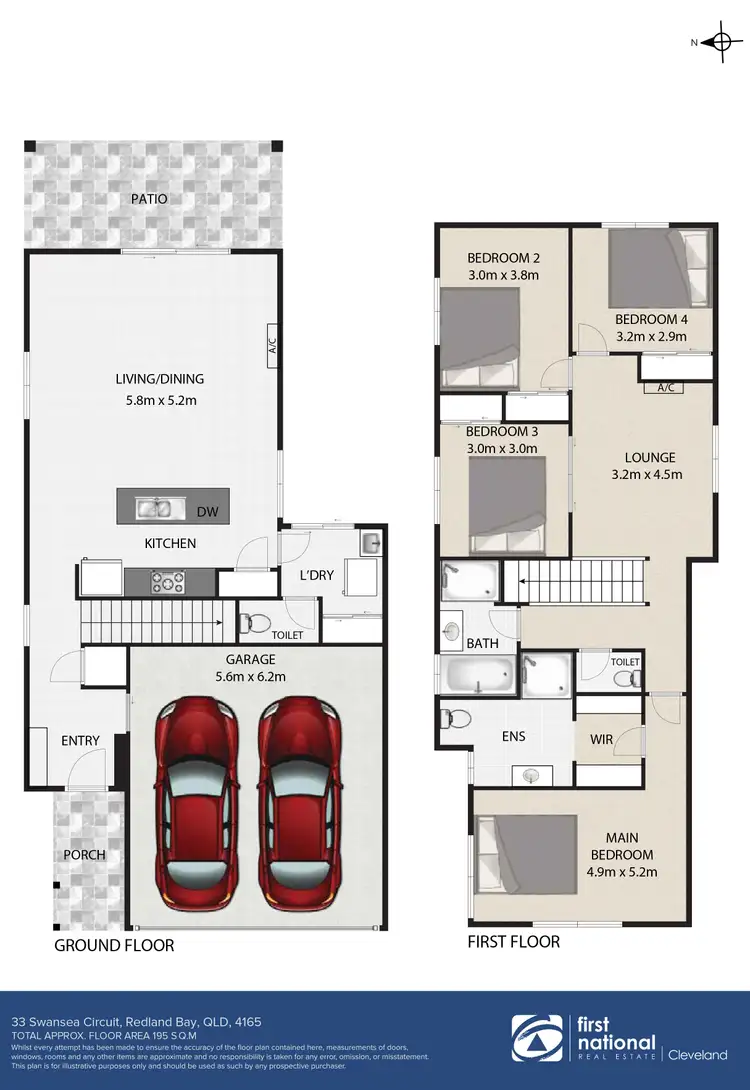 Floorplan of Homely house listing, 33 Swansea Circuit, Redland Bay QLD 4165