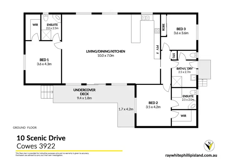 Floorplan of Homely house listing, 10 Scenic Drive, Cowes VIC 3922