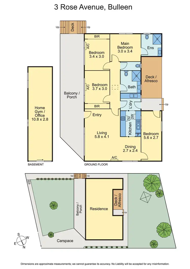 Floorplan of Homely house listing, 3 Rose Avenue, Bulleen VIC 3105