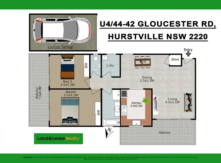 Floorplan of Homely apartment listing, 4/42-44 Gloucester Road, Hurstville NSW 2220