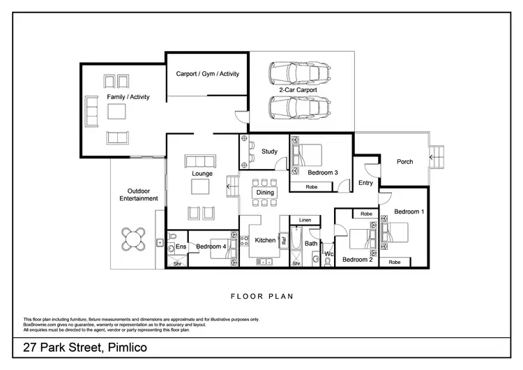 Floorplan of Homely house listing, 27 Park Street, Pimlico QLD 4812