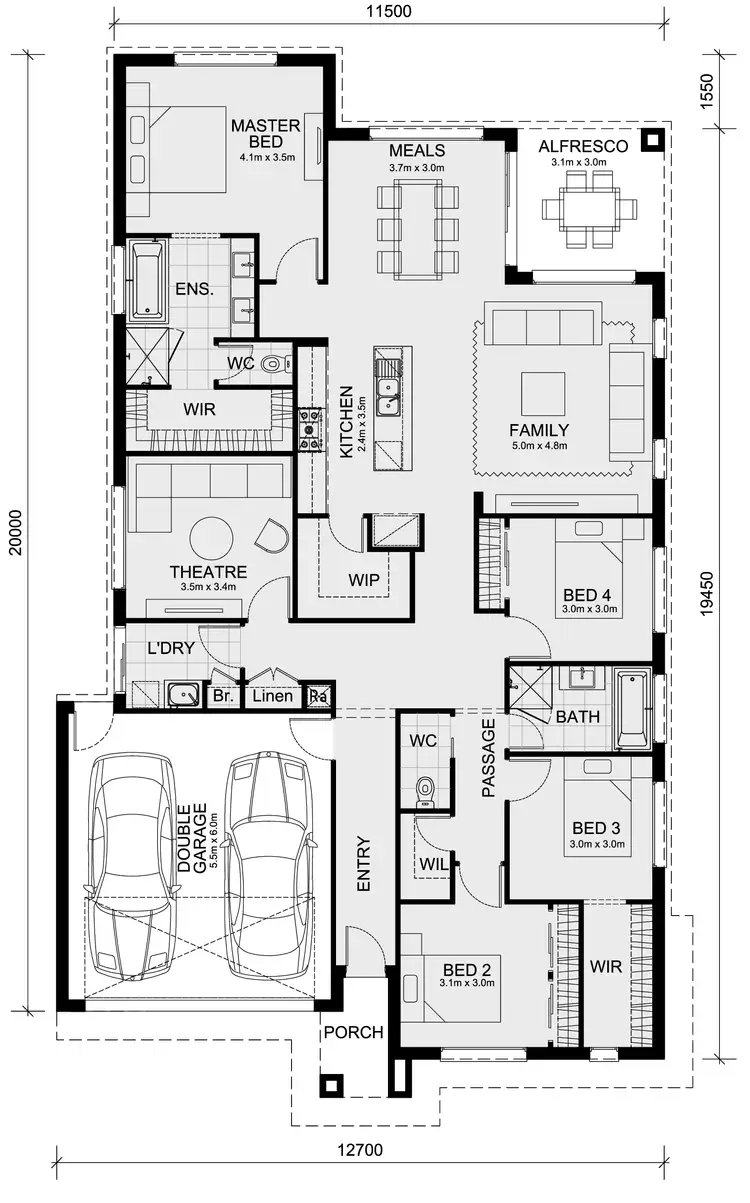 Floorplan of Homely house listing, LOT 1013 Lara Lakes Estate, Lara VIC 3212