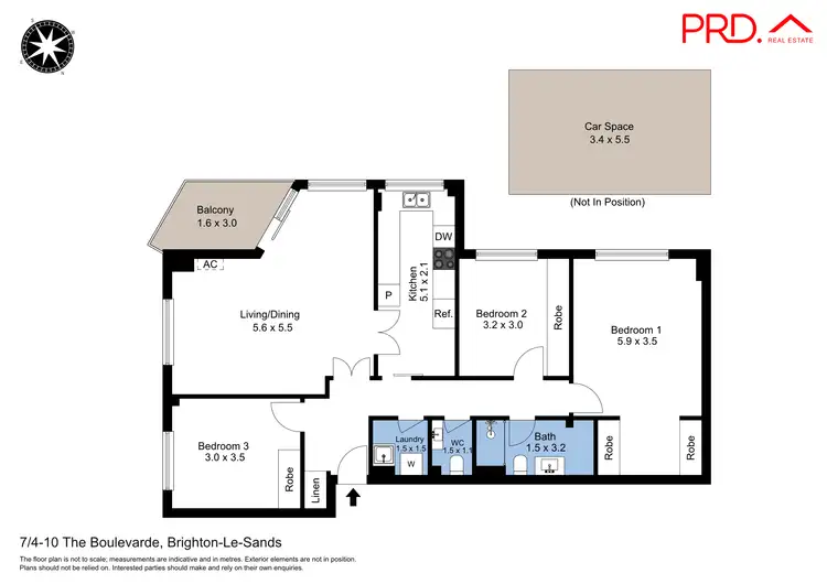 Floorplan of Homely apartment listing, 7/4-10 The Boulevarde, Brighton-Le-Sands NSW 2216