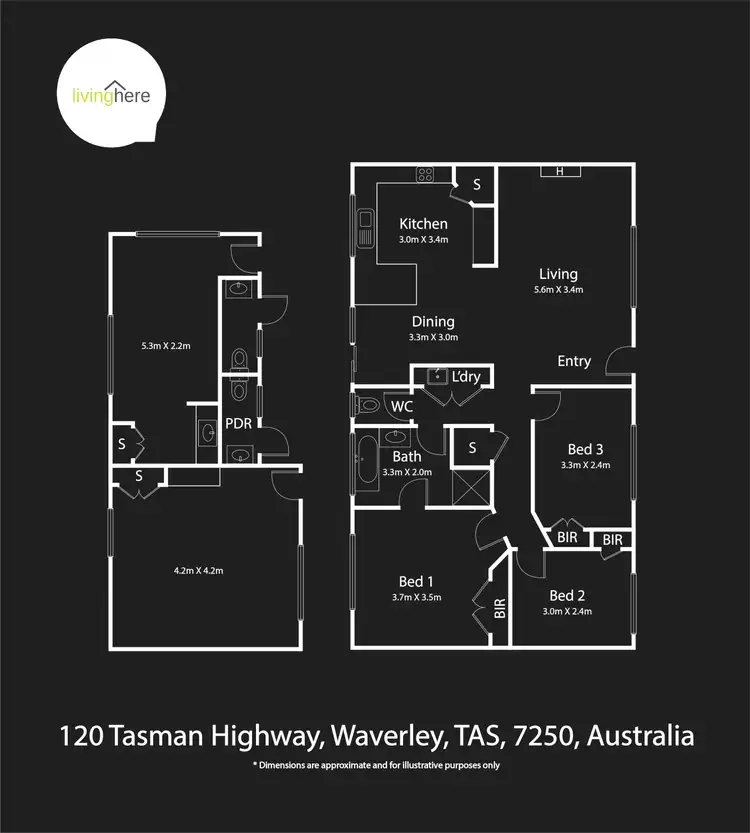 Floorplan of Homely house listing, 120 Tasman Highway, Waverley TAS 7250