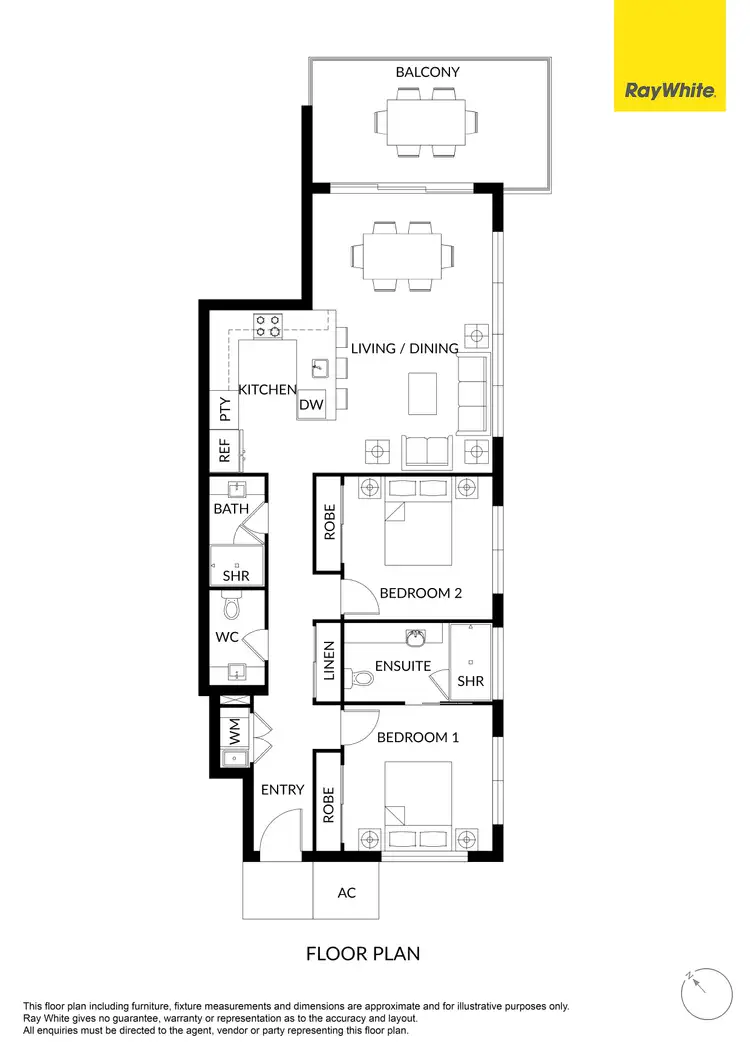 Floorplan of Homely unit listing, 19/26 Picnic Point Esplanade, Maroochydore QLD 4558