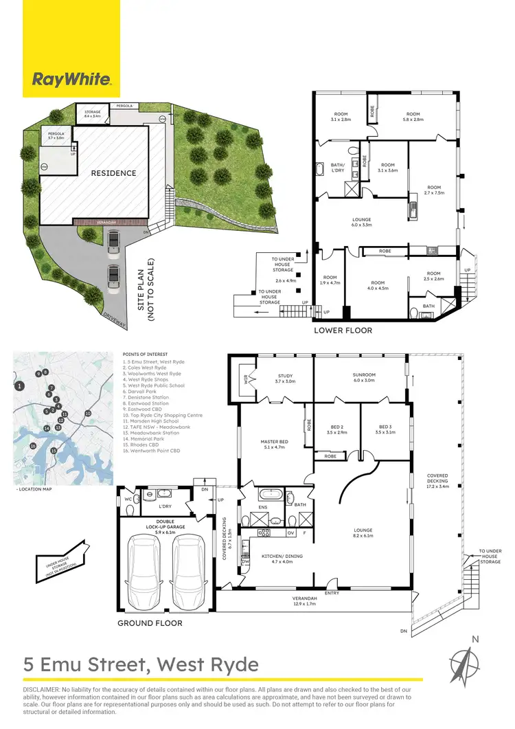 Floorplan of Homely house listing, 5 Emu St, West Ryde NSW 2114