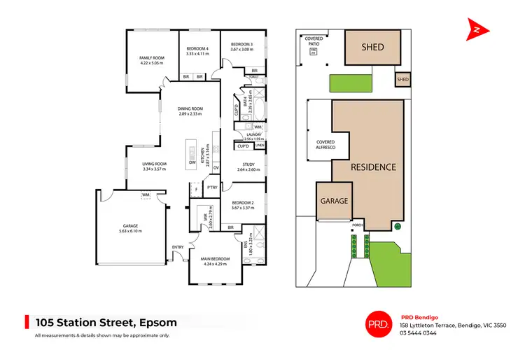 Floorplan of Homely house listing, 105 Station Street, Epsom VIC 3551
