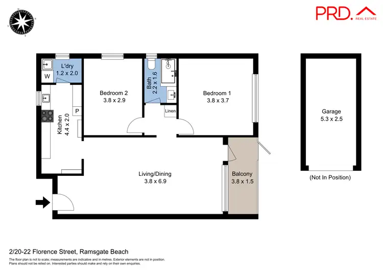 Floorplan of Homely apartment listing, 2/20-22 Florence Street, Ramsgate Beach NSW 2217