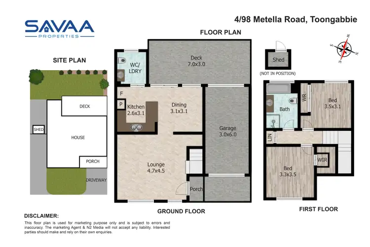 Floorplan of Homely townhouse listing, 4/98 Metella Road, Toongabbie NSW 2146