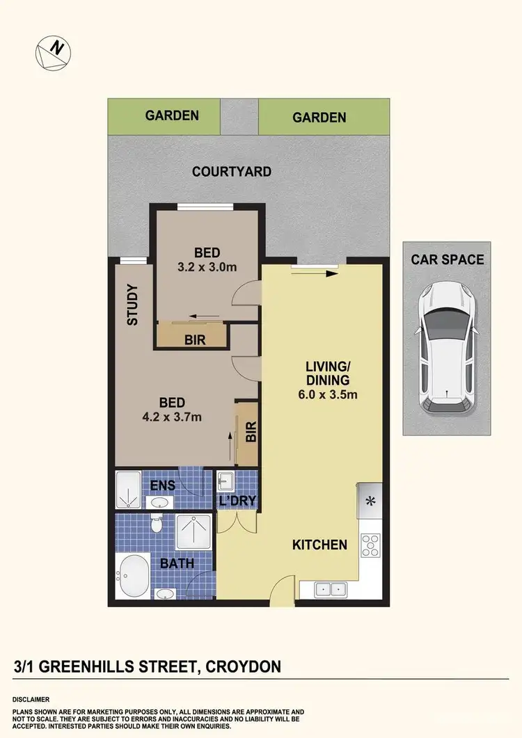 Floorplan of Homely apartment listing, 3/1 Greenhills Street, Croydon NSW 2132