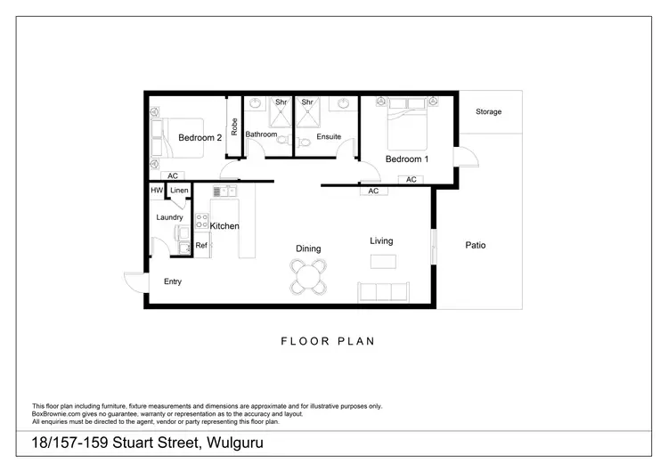 Floorplan of Homely unit listing, 18/157-159 Stuart Drive, Wulguru QLD 4811