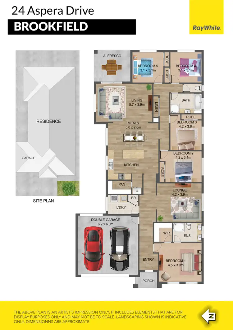 Floorplan of Homely house listing, 24 Aspera Drive, Brookfield VIC 3338