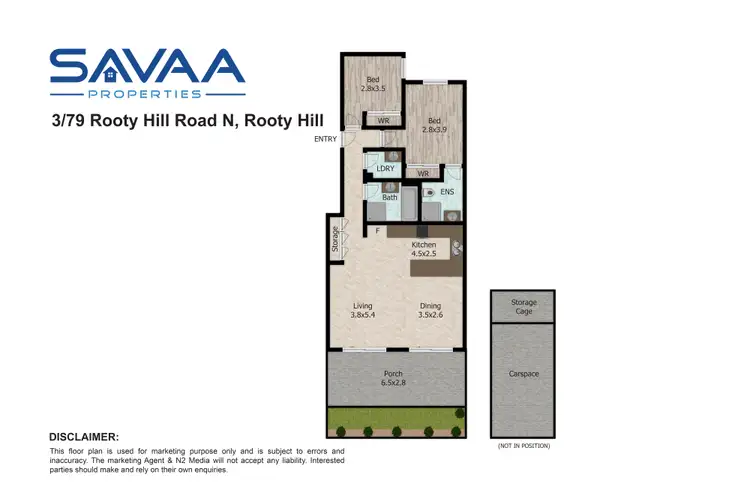 Floorplan of Homely apartment listing, 3/79-81 Rooty Hill Road North, Rooty Hill NSW 2766