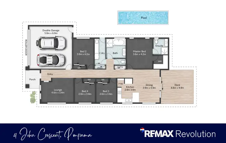 Floorplan of Homely house listing, 4 John Crescent, Pimpama QLD 4209
