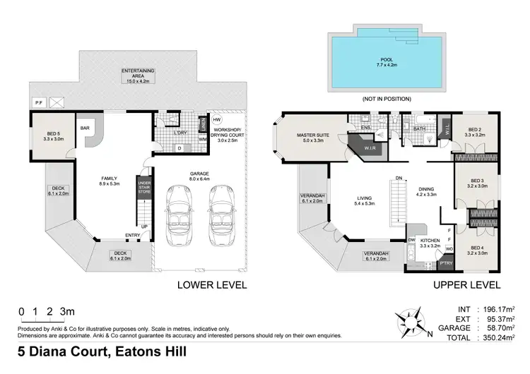 Floorplan of Homely house listing, 5 Diana Court, Eatons Hill QLD 4037