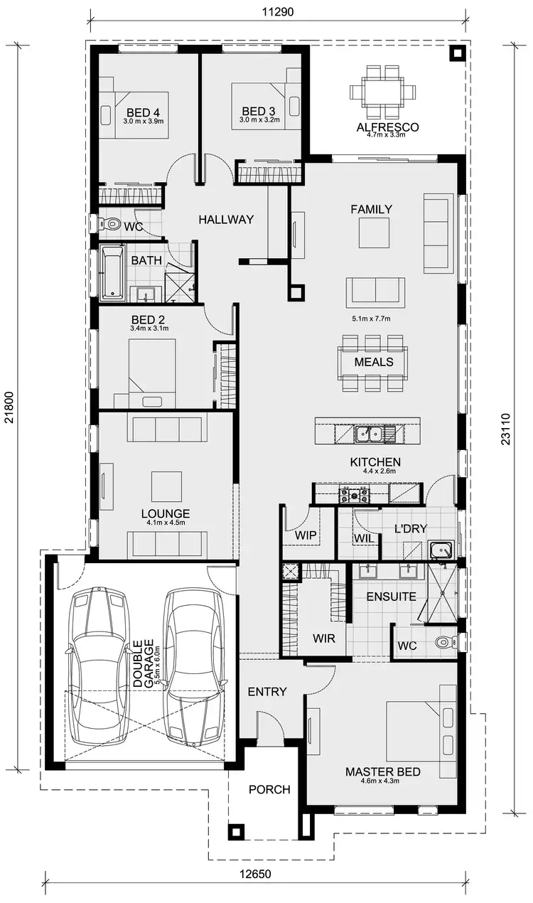 Floorplan of Homely house listing, 218 Society 1056 Estate (Titled Land), Fraser Rise VIC 3336