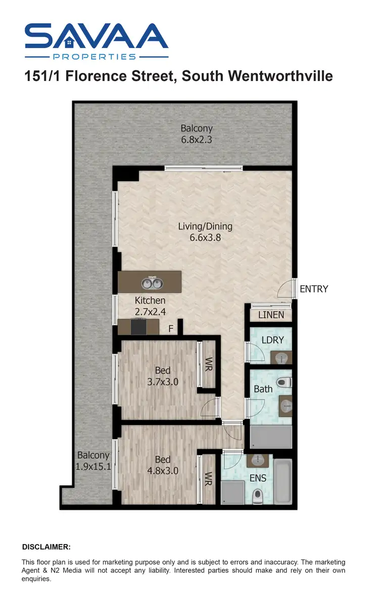 Floorplan of Homely apartment listing, 151/1-9 Florence St, South Wentworthville NSW 2145