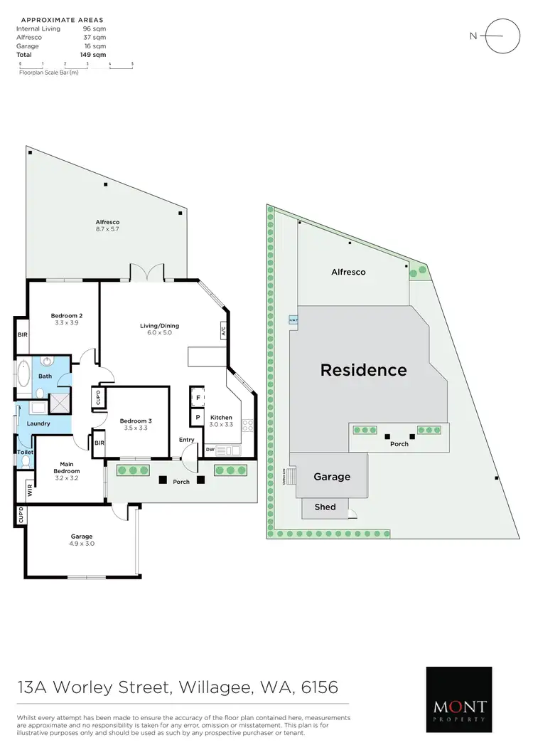 Floorplan of Homely house listing, 13A Worley Street, Willagee WA 6156