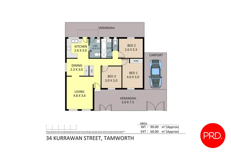 Floorplan of Homely house listing, 34 Kurrawan Street, Tamworth NSW 2340