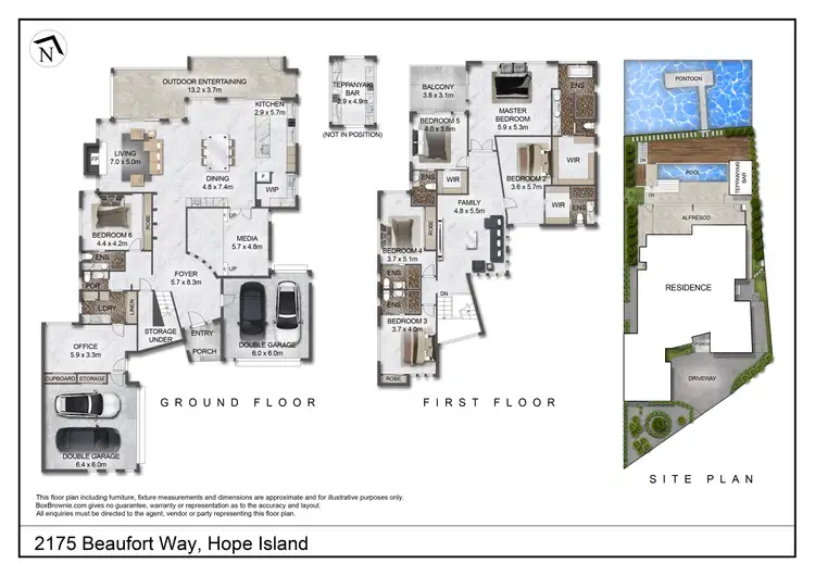 Floorplan of Homely house listing, 2175 Beaufort Way, Hope Island QLD 4212