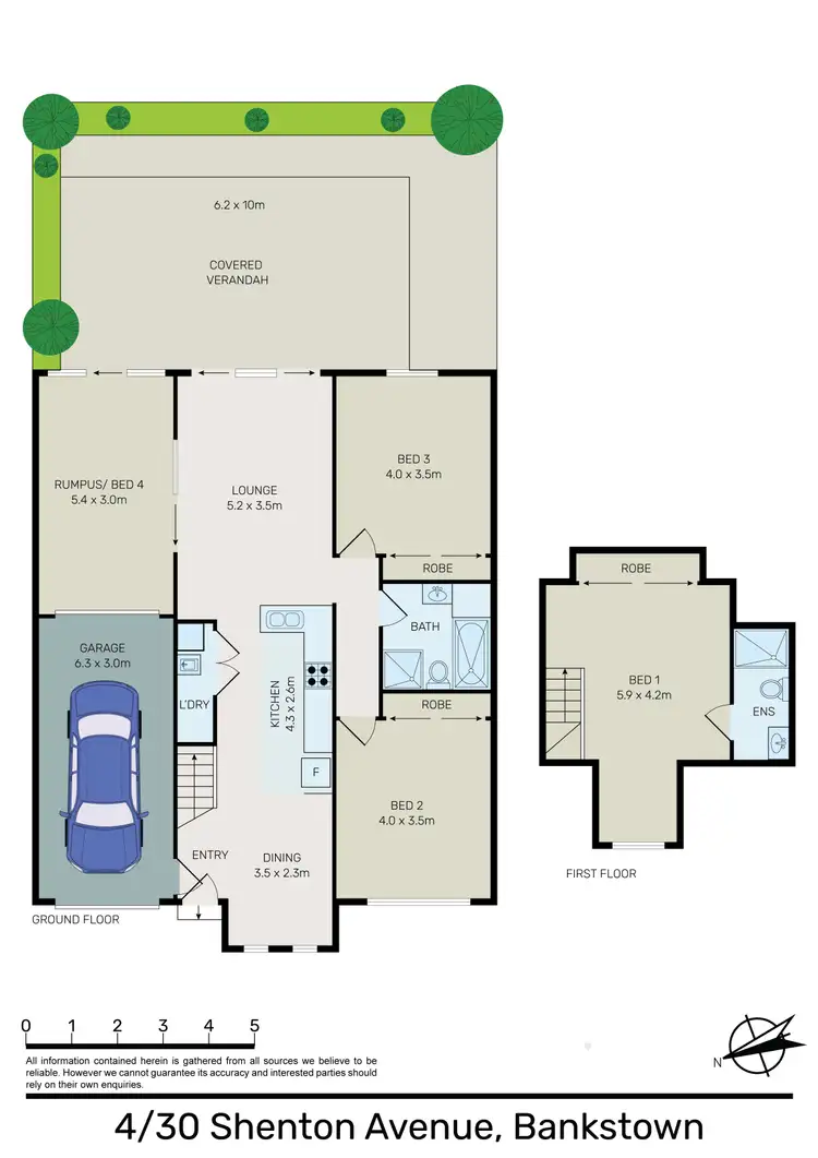 Floorplan of Homely townhouse listing, 4/30 Shenton Avenue, Bankstown NSW 2200