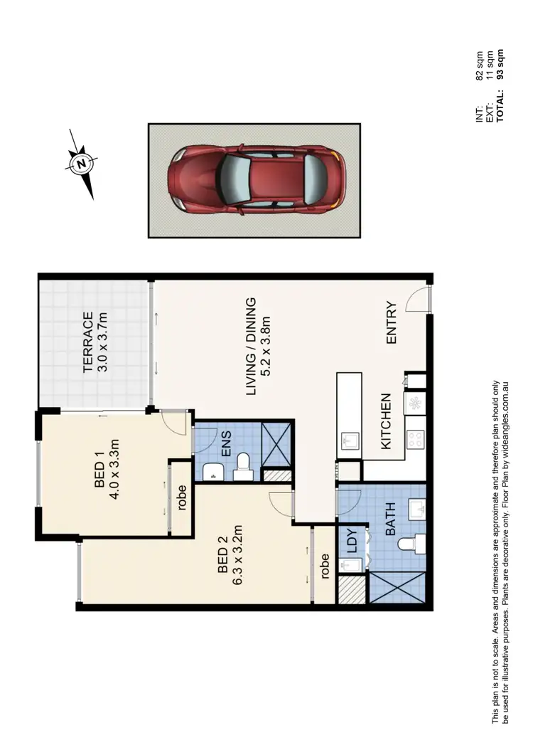 Floorplan of Homely apartment listing, 607/95 Linton Street, Kangaroo Point QLD 4169