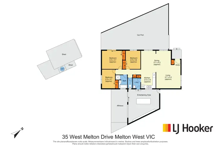 Floorplan of Homely house listing, 35 Westmelton Drive, Melton West VIC 3337