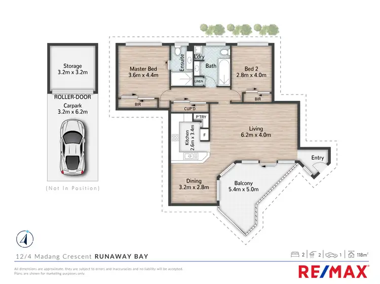 Floorplan of Homely unit listing, 12/4 Madang Crescent, Runaway Bay QLD 4216